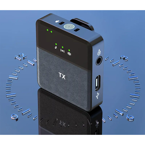 SX9 Dual Mini Wireless Microphone For Type C & 3.5 Interface (1:2)