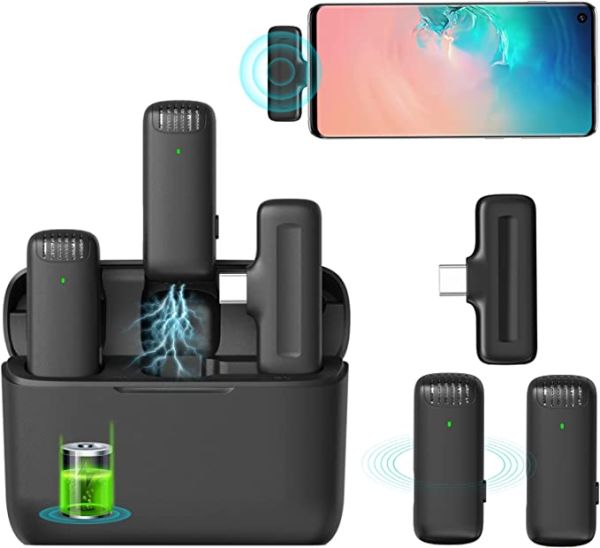 Ulanzi J12 Dual Wireless Microphone with Charging Case For Type-C