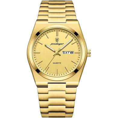 POEDAGAR 930 Business Luminous Stainless Steel Quartz Men’s Watch